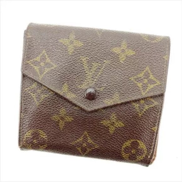 Louis Vuitton Wallet Purse Monogram Canvas Brown Woman Authentic Used T8329 - Picture 1 of 7